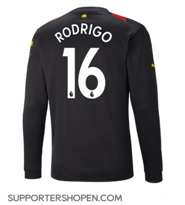 Manchester City Rodri Hernandez #16 Borta Matchtröja 2022-23 Långärmad